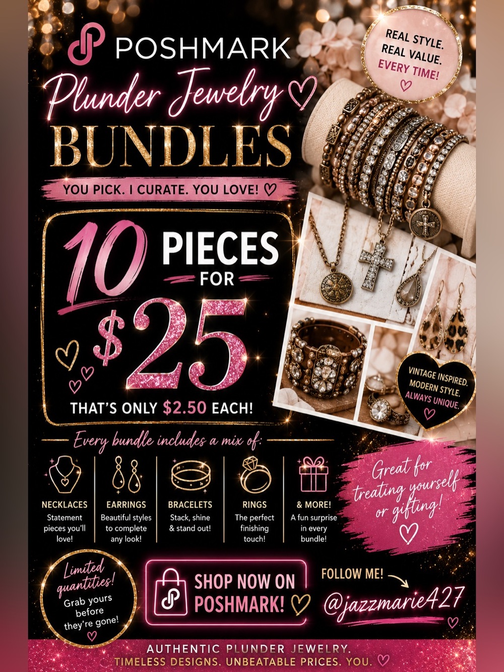 Plunder Jewelry Bundle -  Mix (10 Pieces)